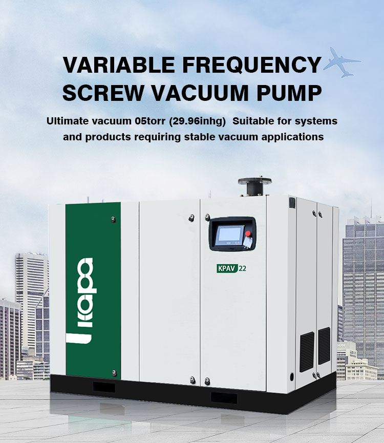 Variable frequency screw vacuum pump