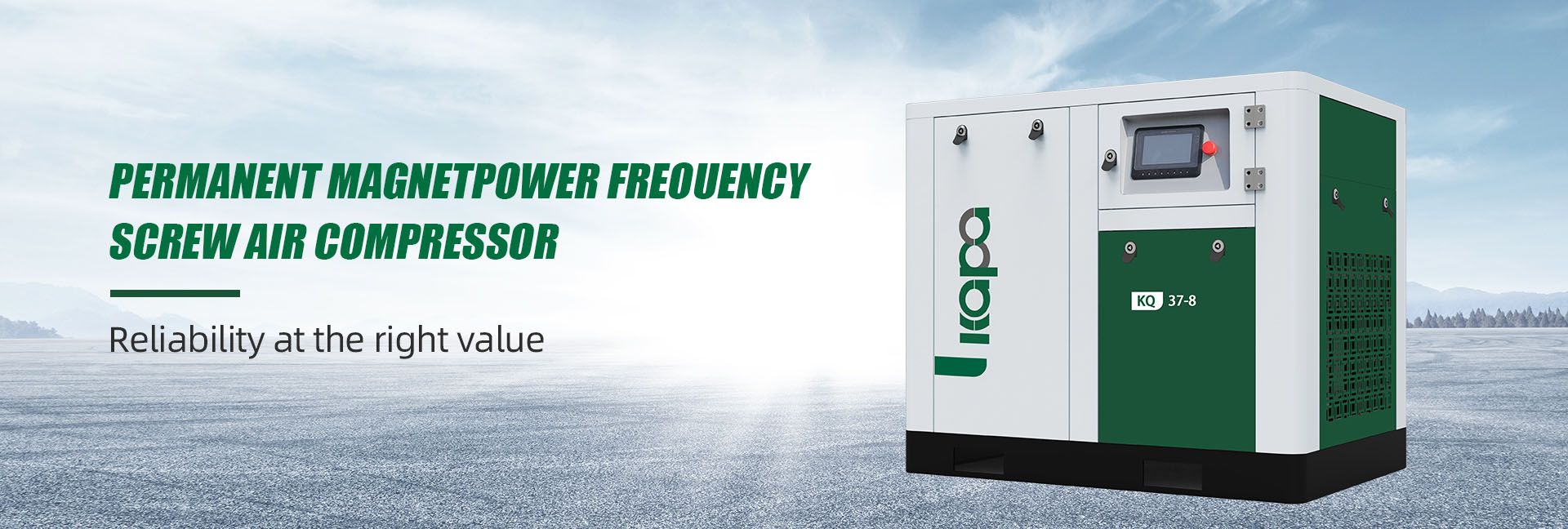 KQ series Permanent magnetpower frequency screw air compressor series